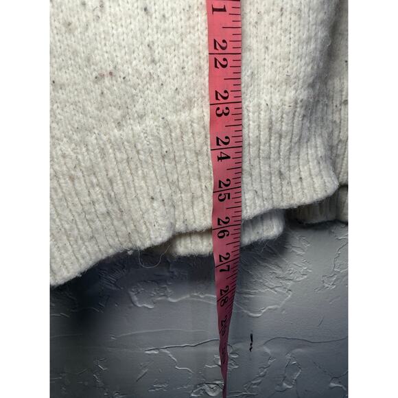 Aerie fair isle quarter zip wool blend sweater womens small cozy heavy thick - Picture 8 of 8